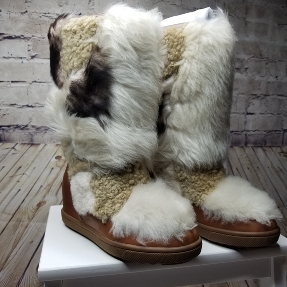 Coach Morton Calfshearling Boots 
